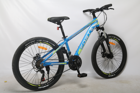 Велосипед Forte Fighter рама 13" колесо 24" Синьо-жовтий (117098)