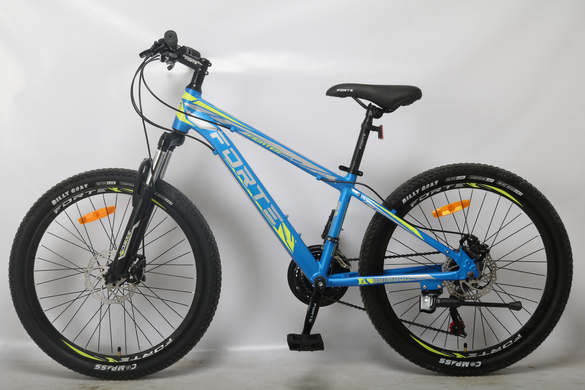 Велосипед Forte Fighter рама 13" колесо 24" Синьо-жовтий (117098)
