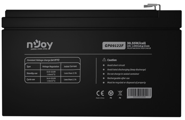 Акумуляторна батарея Njoy GP09122F 12V 9AH AGM (BTVACIUOCTA2FCN01B)
