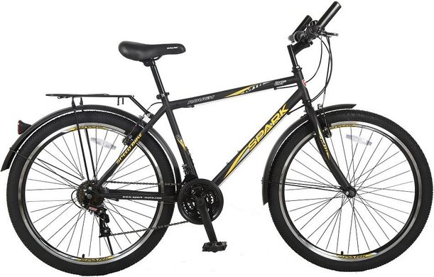 Велосипед Spark Rough 26-ST-18-ZV-V чорний з жовтим (148482)