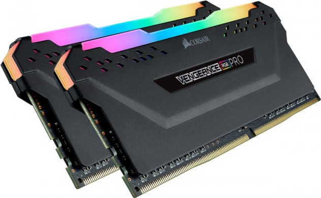 Оперативна пам'ять Corsair 64 GB (2x32GB) DDR4 3200 MHz Vengeance RGB Pro (CMW64GX4M2E3200C16)