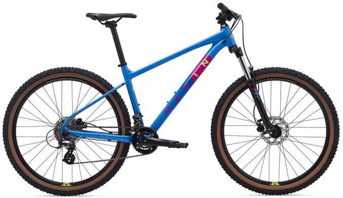 Велосипед 29" Marin Bobcat Trail 3 рама - L 2022 Gloss Bright Blue/Dark Blue/Yellow/Magenta (SKD-44-57)