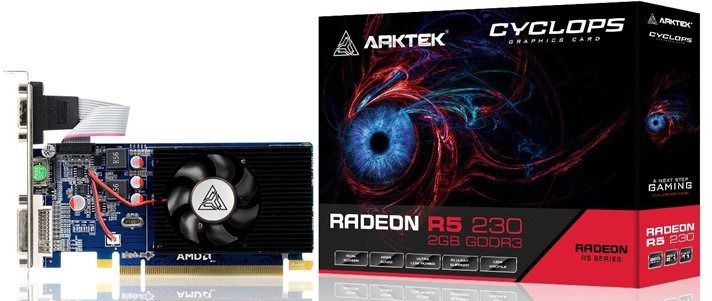Відеокарта Arktek PCI-Ex Radeon R5 230 2GB GDDR3 (64bit) (AKR230D3S2GL1)