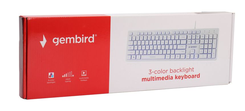 Клавиатура GEMBIRD KB-UML3-01-W-RU