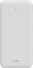 Універсальна мобільна батарея Golf P200 10000mAh 10W White