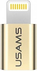 Перехідник Usams US-SJ014 USAMS iPhone 6S- Micro Adapter Gold