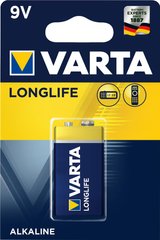 Батарейка Varta Longlife 6LR61 BLI 1 Alkaline (04122101411)