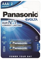 Батарейки Panasonic Evolta AAA BLI 2 ALKALINE (LR03EGE/2BP)