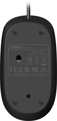 Миша Rapoo N200 Black USB