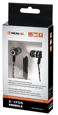 Навушники Real-El Z-1755 Black/White