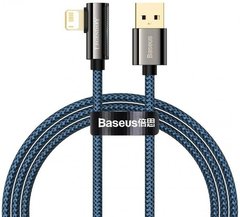 Кабель Baseus Legend Series Elbow CACS USB AM-Lightning M, 1 м, 2.4A, 90° Синій