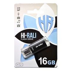 Флешка Hi-Rali USB 16GB Rocket Series Black (HI-16GBVCBK)