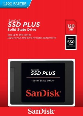 Накопитель SanDisk SSD Plus 120GB 2.5" SATA TLC (SDSSDA-120G-G27)