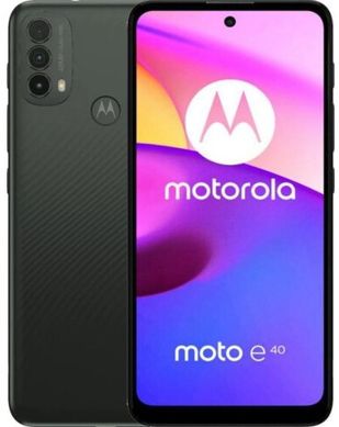 Смартфон Motorola E40 4/64GB Carbon Gray (PAVK0005UA)