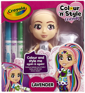 Набор для творчества Crayola Colour n Style Стильные девушки Лаванда (918940.005)