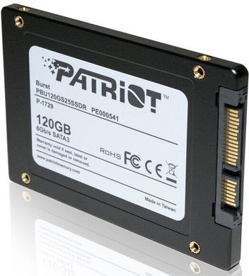 Накопитель Patriot Burst 120GB 2.5" SATAIII TLC 3D (PBU120GS25SSDR)