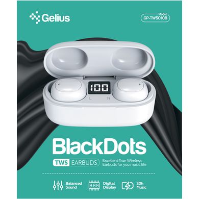 Наушники Gelius Pro BlackDots GP-TWS010B White