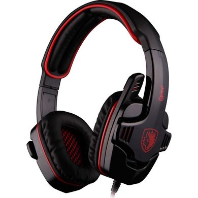 Наушники Sades SA-708 Stereo Gaming Headphone/Headset with Microphone Black/Red (SA708-B-R)