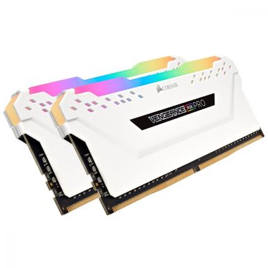 Оперативна пам'ять Corsair 16 GB (2x8GB) DDR4 3200 MHz Vengeance RGB Pro White (CMW16GX4M2C3200C16W)
