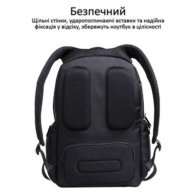 Рюкзак для ноутбука Promate Rebel-BP 15.6" Black (rebel-bp.black)