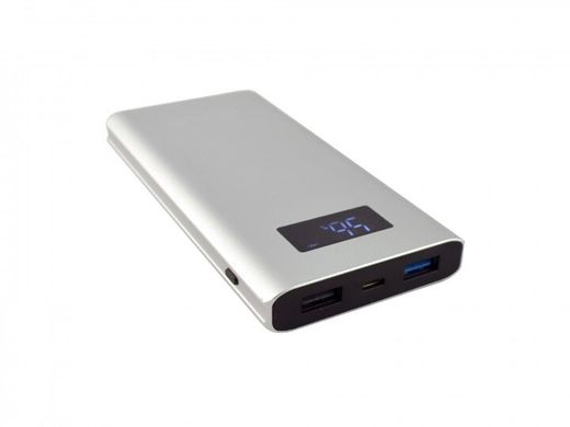 Універсальна мобільна батарея Aspor Q388 10000mAh Quick Charge Silver