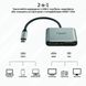 Хаб 2-в-1 Promate MediaHub-C2 HDMI/VGA Grey (mediahub-c2.grey)