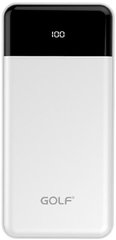 Универсальная мобильная батарея Golf Power Bank 20000 mAh G33 Li-pol White