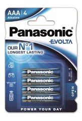 Батарейки Panasonic Evolta AAA BLI 4 ALKALINE (LR03EGE/4BP)