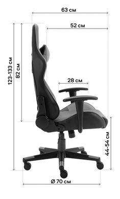 Компьютерное кресло для геймера GT Racer X-2316 Dark Gray