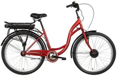 Электровелосипед 26" Dorozhnik AQUAMARINE (ELB-D-26-150) (бордовый)