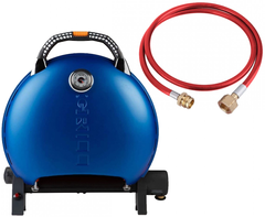 Портативний переносний газовий гриль O-GRILL 600T Blue + шланг