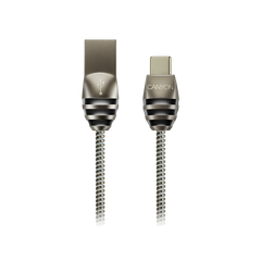Кабель Canyon USB — USB-C 1 м Black-Grey (CNS-USBC5DG)
