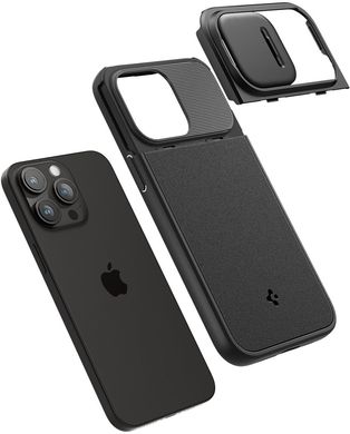 Чохол Spigen Apple iPhone 15 Pro Max Optik Armor MagFit Black (ACS06599)