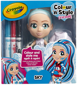 Набор для творчества Crayola Colour n Style Стильные девушки Скай (918938.005)