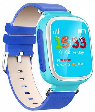 Дитячий смарт годинник UWatch Q80 Kid smart watch Blue