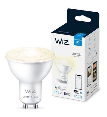 Розумна лампа WiZ GU10 4.7W(50W 400Lm) 2700K димована Wi-Fi (929002448102)