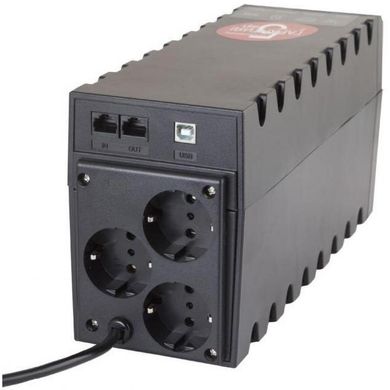 Джерело безперебійного живлення Powercom RPT-1000AP Schuko, 3 x євро, USB (00210219)