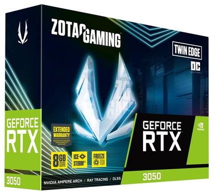 Відеокарта Zotac GAMING GeForce RTX 3050 Twin Edge OC (ZT-A30500H-10M)