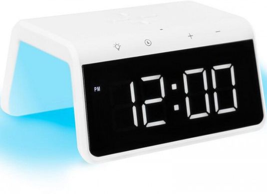 Настольные смарт-часы Gelius Pro Smart Desktop Clock Time Bridge GP-SDC01 с функцией беспроводной зарядки и ночника (2099900814006)