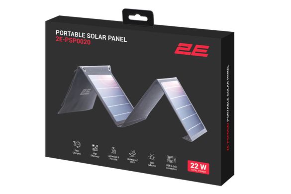 Портативна сонячна панель 2E PSP0020 (2E-PSP0020)
