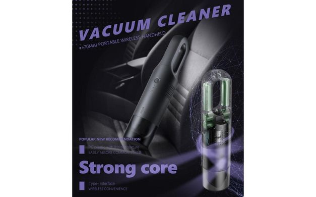 Автомобильный пылесос Xiaomi 70mai Vacuum Cleaner (Midriver PV01)