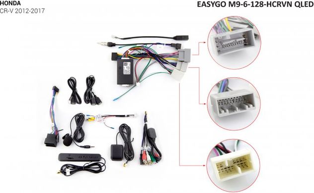 Штатна автомагнітола EasyGo M9-6-128-HCRVN QLED