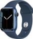 Смарт-годинник Apple Watch Series 7 GPS 45mm Blue Aluminium Case with Abyss Blue Sport Band (MKN83)