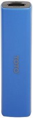 Універсальна мобільна батарея Toto TBG-16 Power Bank 2000 mAh 1USB 1A Li-Ion Blue