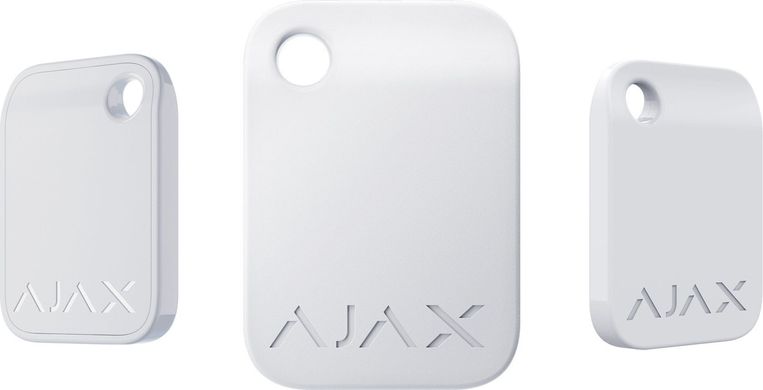 Безконтактний брелок Ajax Tag білий 100 шт. (000022793)