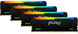Оперативна пам'ять Kingston DDR4 128GB (4x32GB) 3600Mhz FURY Beast RGB Black (KF436C18BB2AK4/128)