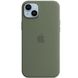 Чохол Apple для iPhone 14 Plus Silicone Case with MagSafe Olive (MQUD3)