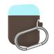 Чохол ArmorStandart Airpods Silicon case mix color with hook dark brown/sea blue (in box)