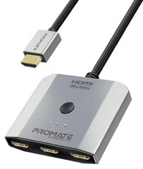 Сплиттер HDMI Promate Mediaswitch-h3 Silver (mediaswitch-h3.silver)