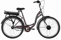Электровелосипед 26" Dorozhnik AQUAMARINE (ELB-D-26-151) (серый)